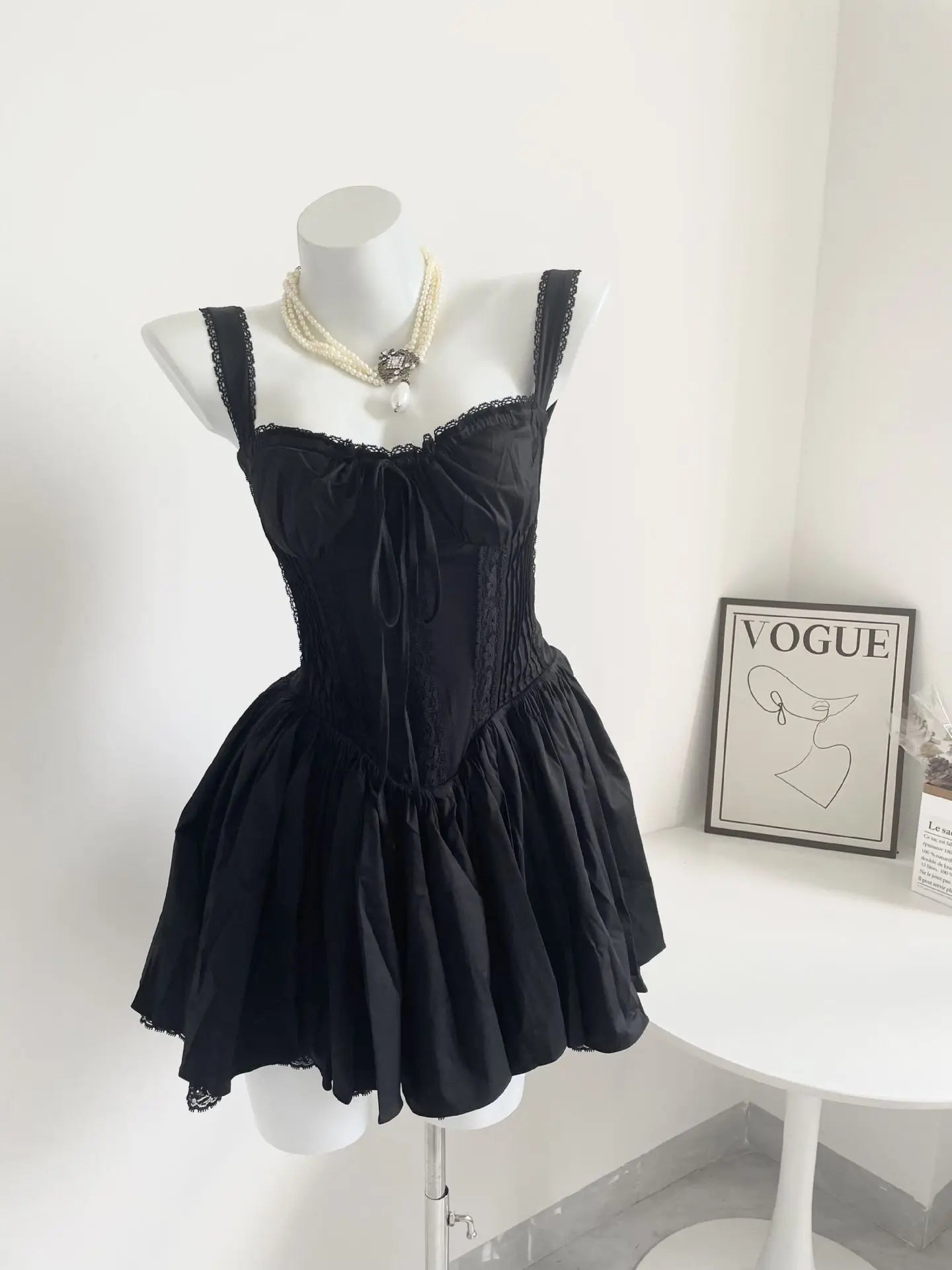 Boho Corset Mini Dress Sweetheart Neckline Sleeveless Party Dress