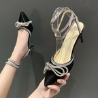 Women's Rhinestone Slingback Heels