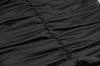 Women's Backless Halter Mini Dress - Deep V Sleeveless Club Dress