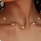 Four-leaf Flower Chain Necklace for Women