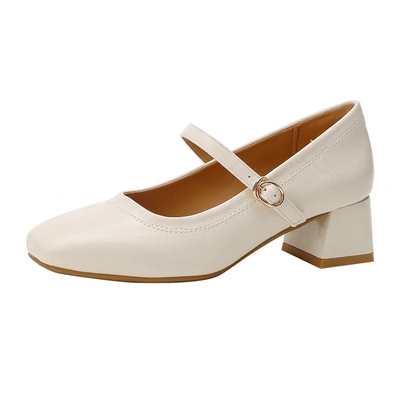 Women's Square-Toe Mary Jane Pumps