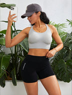 Women's High-Waist Fitness Shorts
