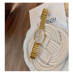 Women's Vintage Luxury Quartz Watch - Gold & Silver Bracelet