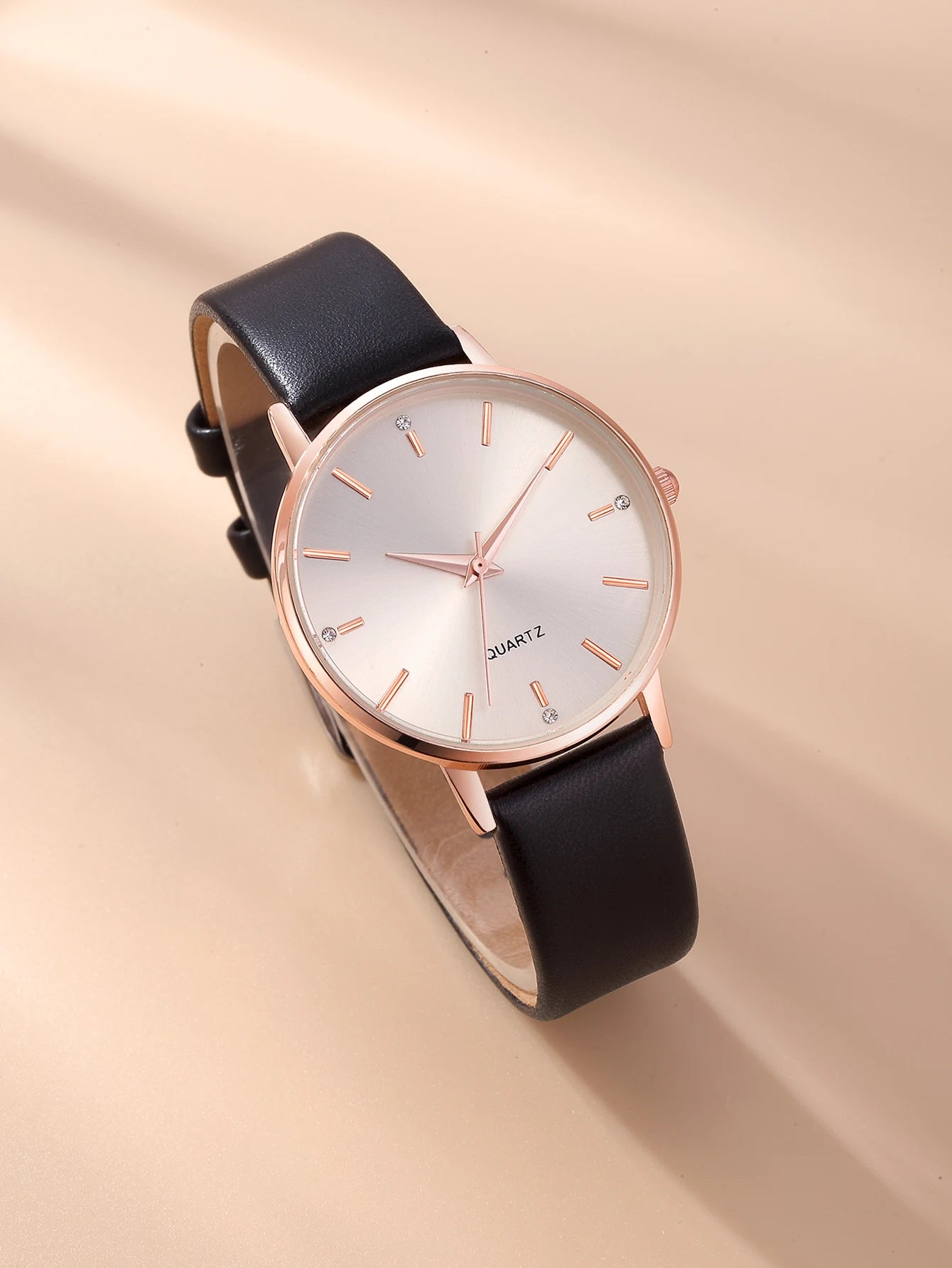 Women's Luxury Quartz Watch - Leather Band, Minimalist Dial