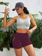 Women's High-Waist Fitness Shorts