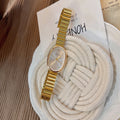 Women's Vintage Luxury Quartz Watch - Gold & Silver Bracelet