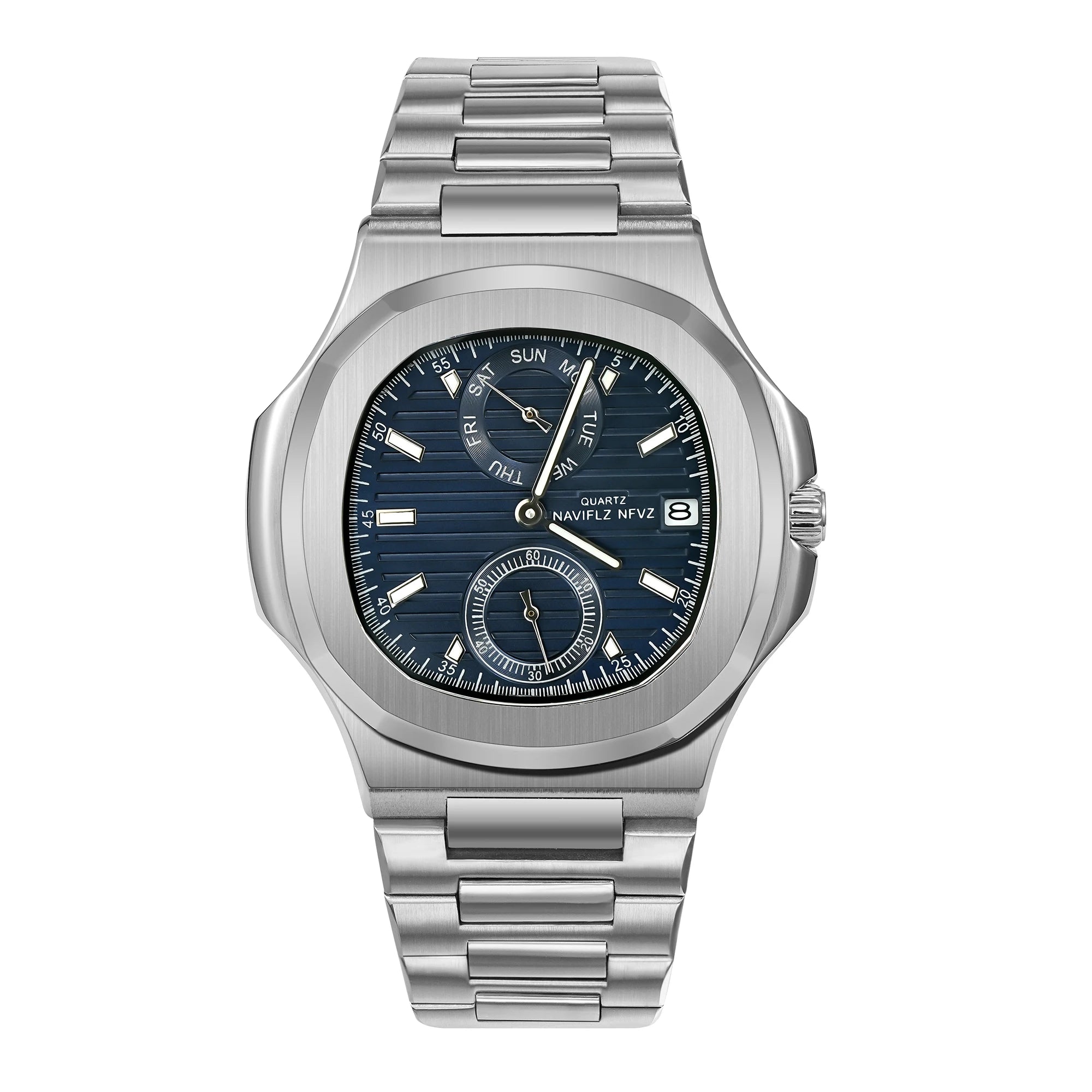 NAVIFLZ Men's Luxury Sapphire Chronograph Watch