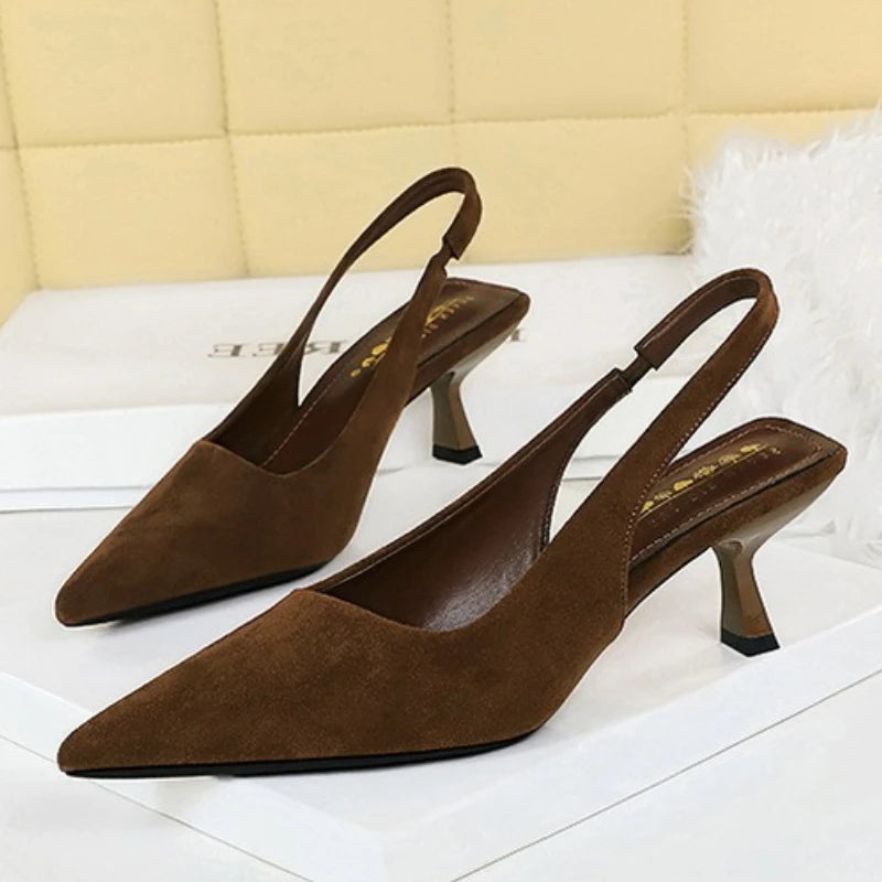 Women's Pointed-Toe Slingback Pumps