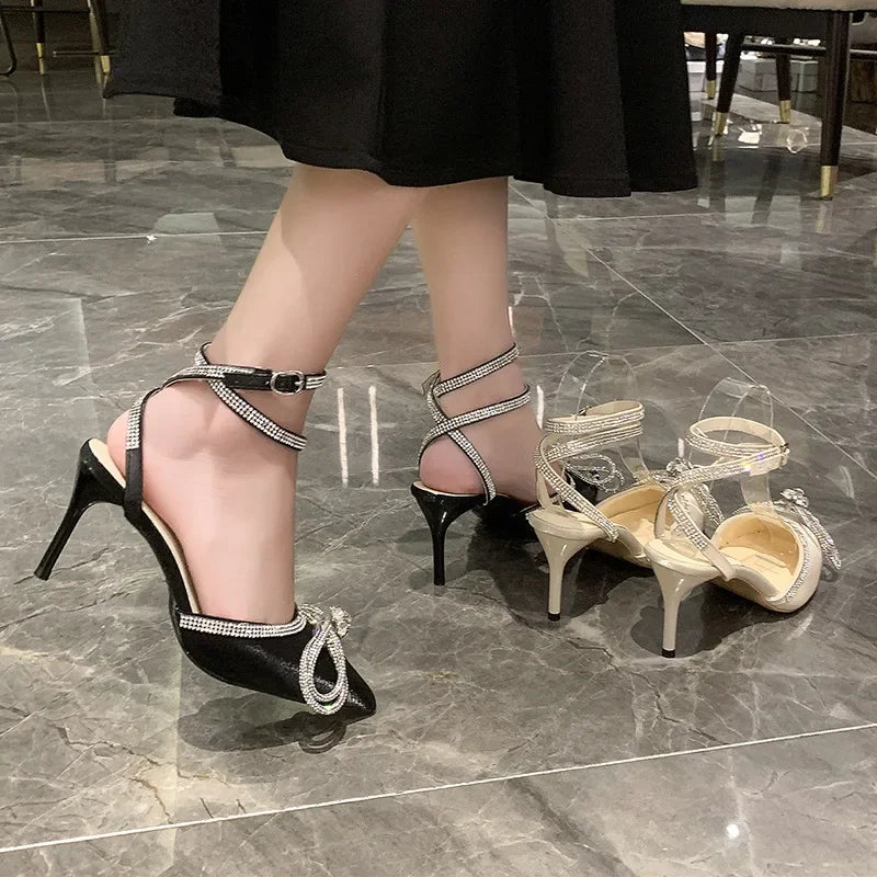 Women's Rhinestone Slingback Heels