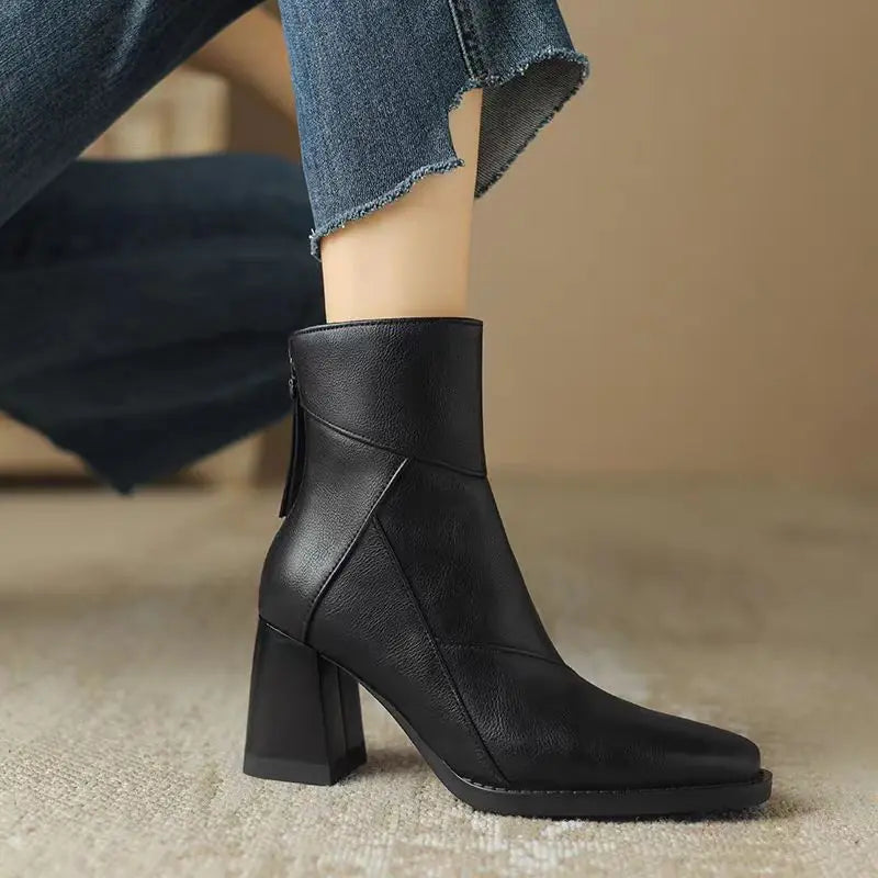 Women's Square-Toe Ankle Boots