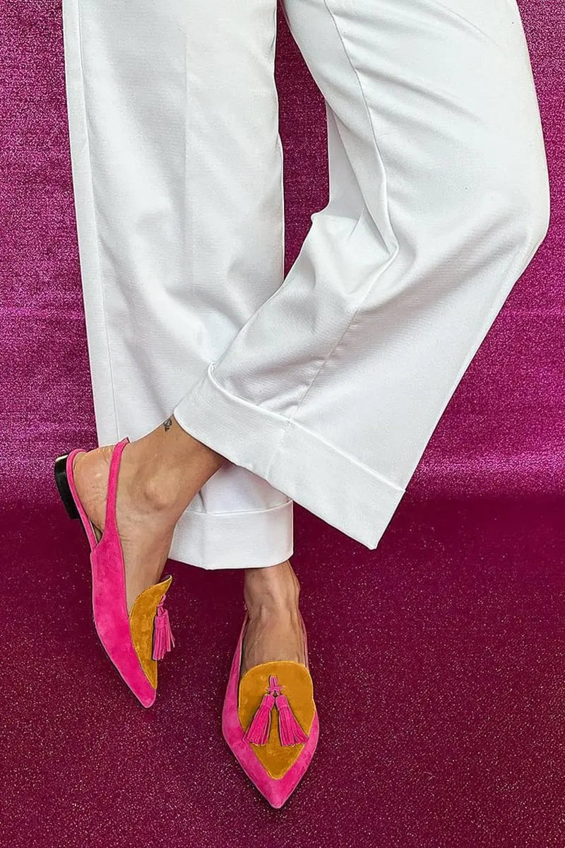 Women's Color-Block Square Heel Sandals