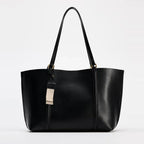 Bolso Tote Grande de Mujer | Cuero PU, Gran Capacidad | Negro y Marron