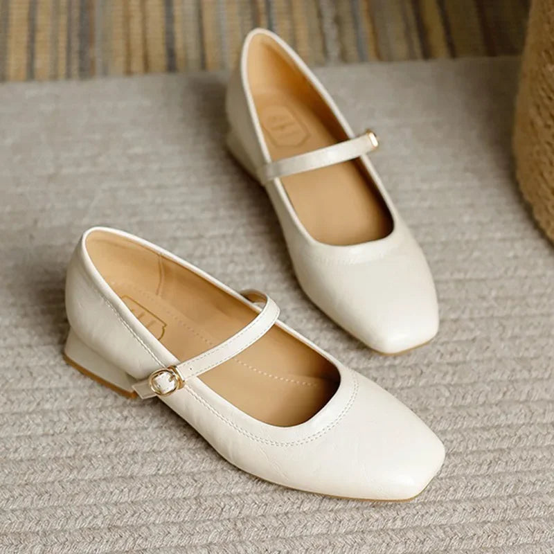Women's Square-Toe Mary Jane Pumps