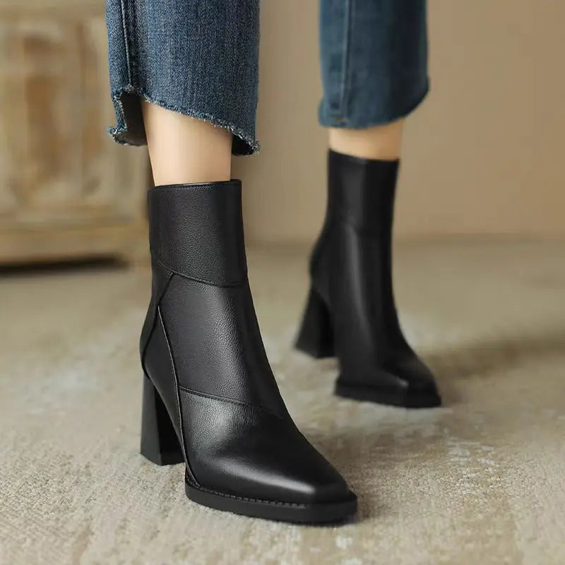 Women's Square-Toe Ankle Boots