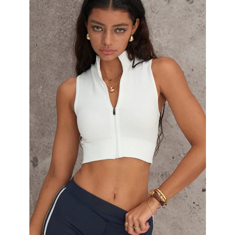Top Deportivo de Mujer | Cuello Alto, Secado Rapido | Yoga, Gym y Running