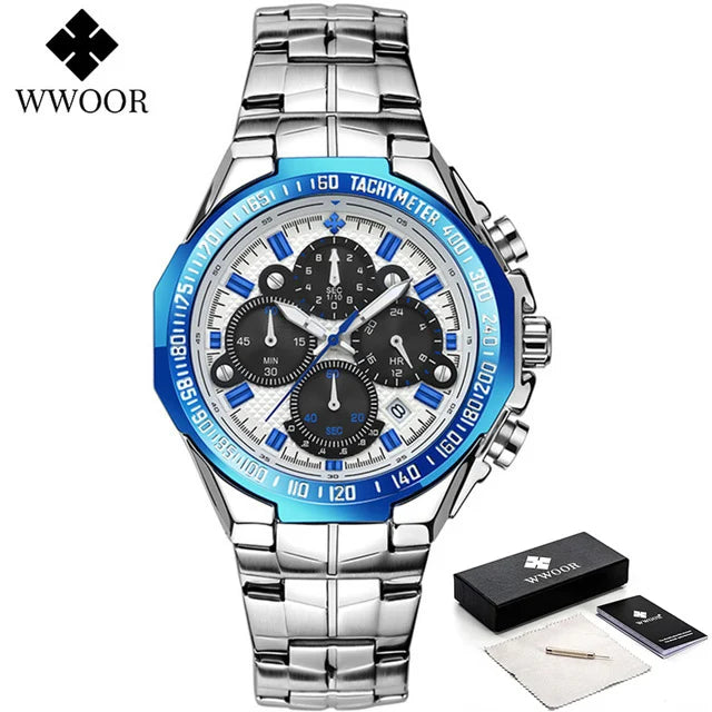 WWOOR Men's Luxury Chronograph Watch