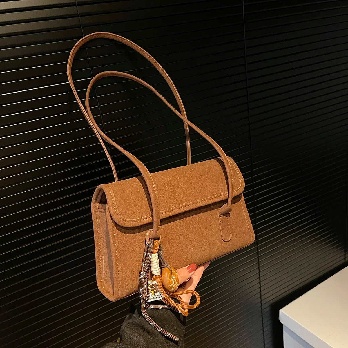 Women's Y2K Retro PU Leather Tote Bag - Casual Shoulder Handbag