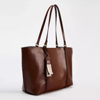 Bolso Tote Grande de Mujer | Cuero PU, Gran Capacidad | Negro y Marron