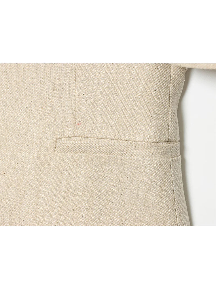 Women's Puff Sleeve Slim Jacket - Short Single-Breasted Casual Chic Coat
