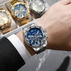 LByzHan Men's Minimalist Steel Watch