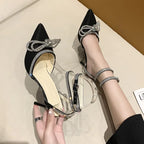 Women's Rhinestone Slingback Heels