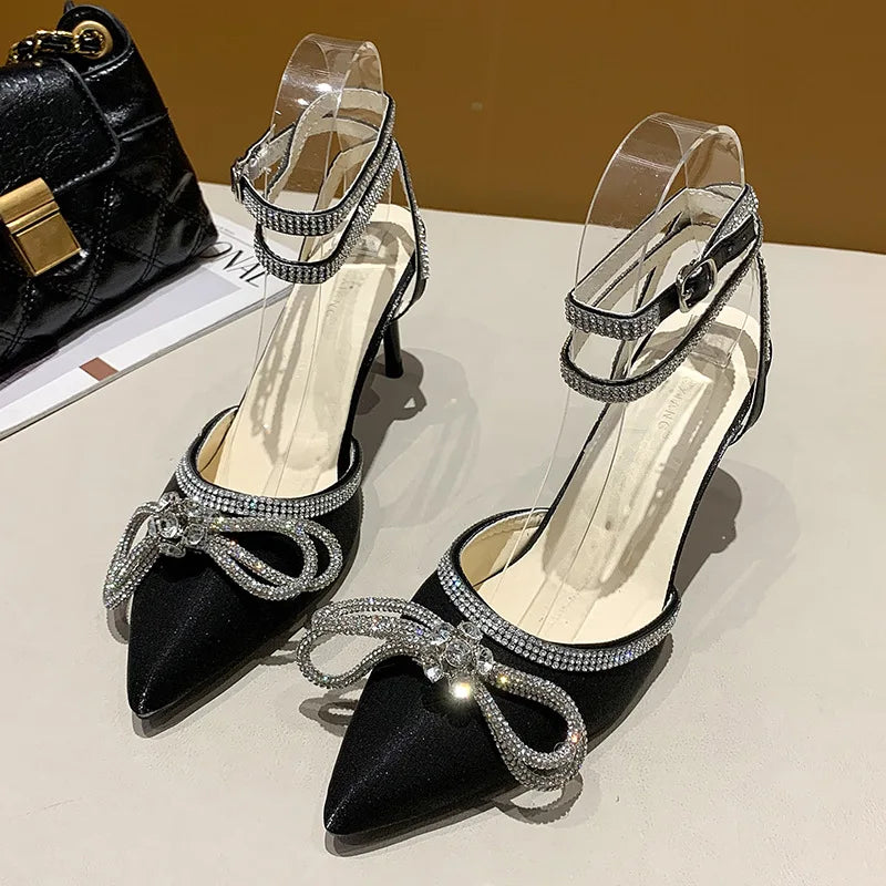 Women's Rhinestone Slingback Heels