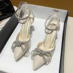 Women's Rhinestone Slingback Heels