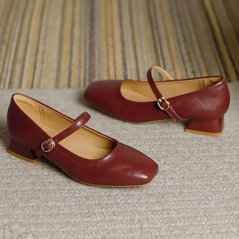 Women's Square-Toe Mary Jane Pumps