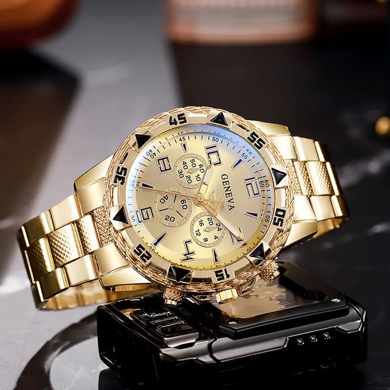 LByzHan Men's Minimalist Steel Watch