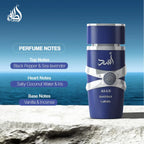 Lattafa Asad Zanzibar Eau de Toilette - Men's Fresh Spicy Fragrance 3.4oz / 100ml