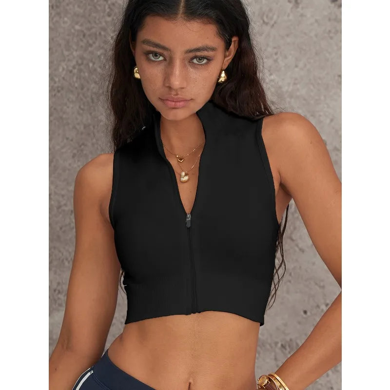 Top Deportivo de Mujer | Cuello Alto, Secado Rapido | Yoga, Gym y Running