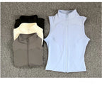 Women's Sleeveless Zip-Up Sport Top