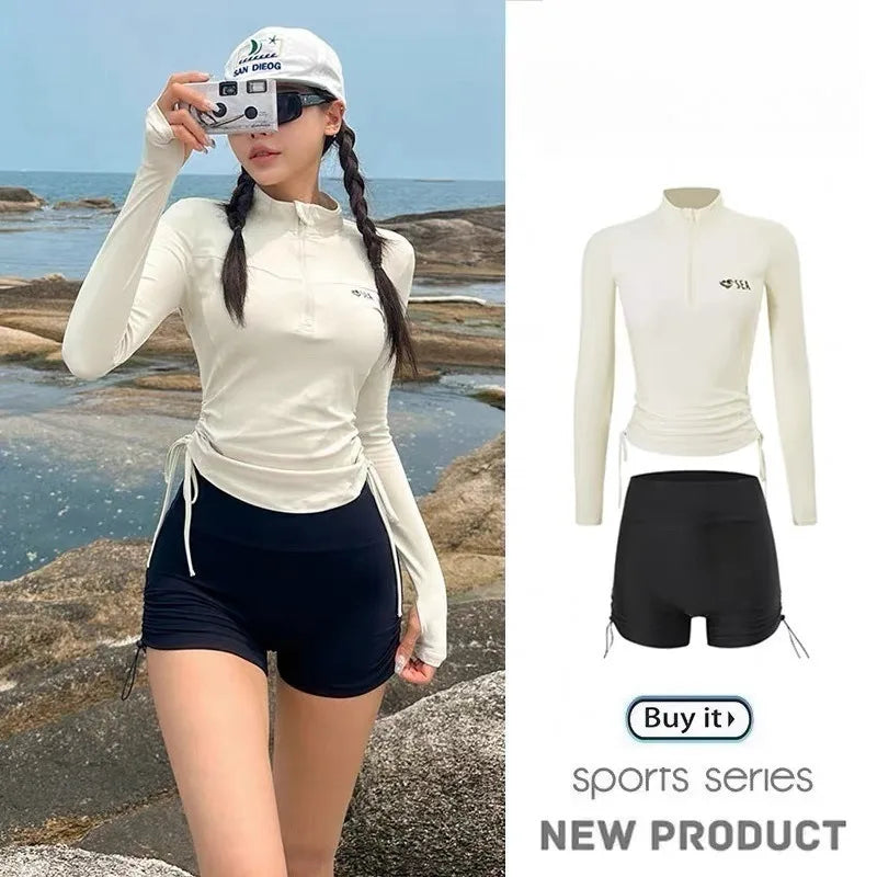 Women's Sports Swimsuit Two-Piece Set