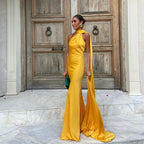 Women's Backless Lace-Up Maxi Dress - Sleeveless Elegant A-Line Party Dress