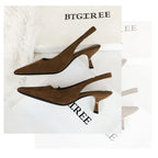 Women's Pointed-Toe Slingback Pumps