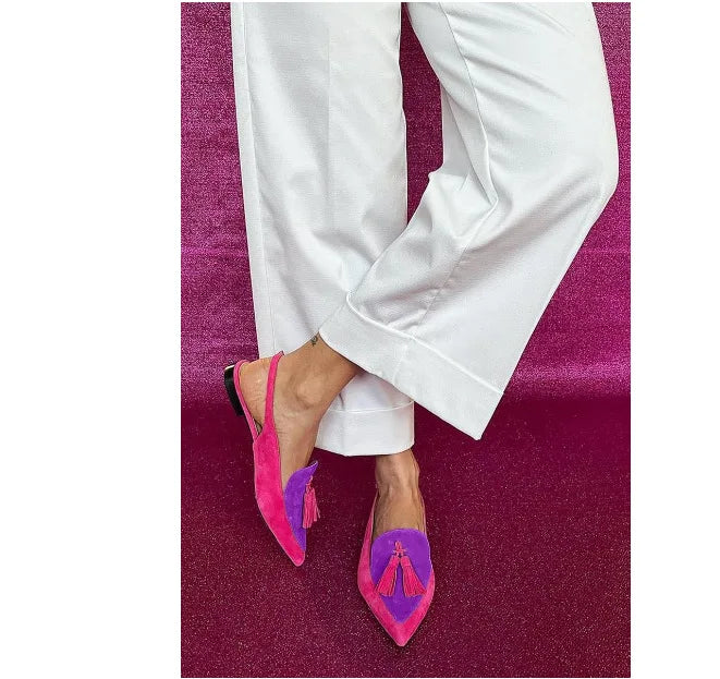 Women's Color-Block Square Heel Sandals