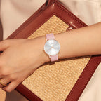 Women's Luxury Quartz Watch - Leather Band, Minimalist Dial