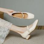 Women's Square-Toe Mary Jane Pumps