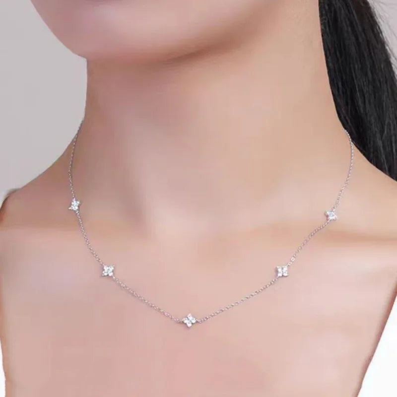 Four-leaf Flower Chain Necklace for Women