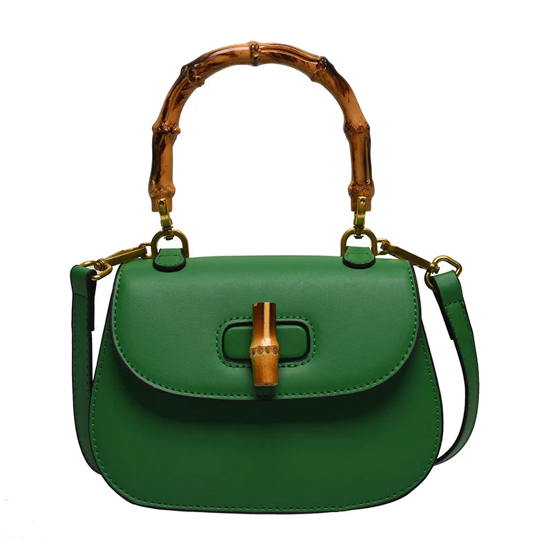 Bolso Saddle de Mujer | Cuero PU, Cierre con Candado | 6 Colores