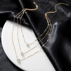 Zircon Pendant Necklace For Women Multilayer Chain