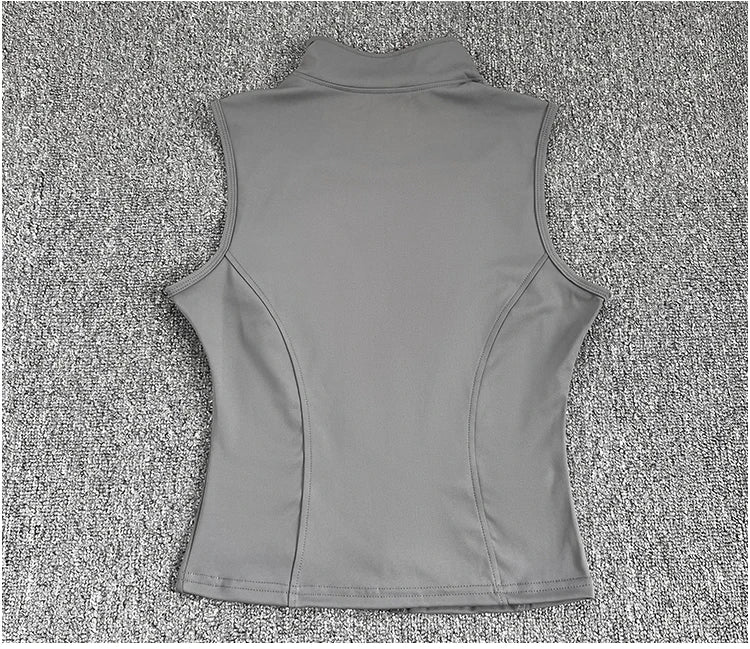 Women's Sleeveless Zip-Up Sport Top