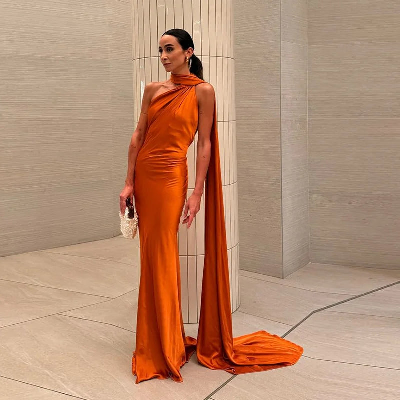Women's Backless Lace-Up Maxi Dress - Sleeveless Elegant A-Line Party Dress