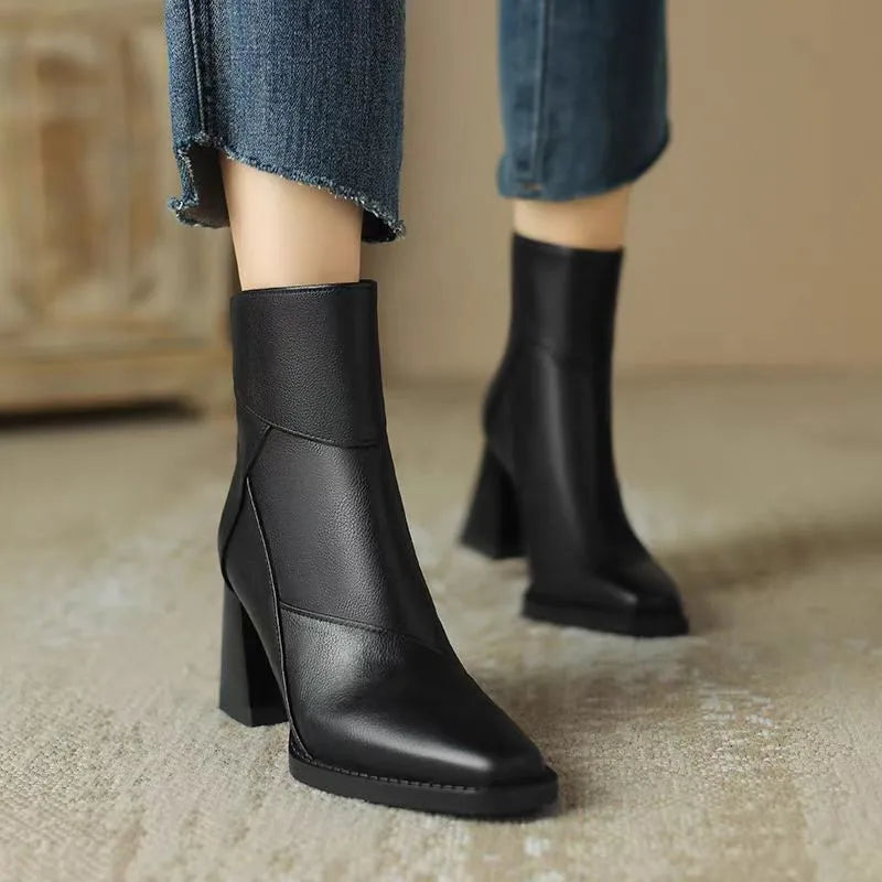 Women's Square-Toe Ankle Boots