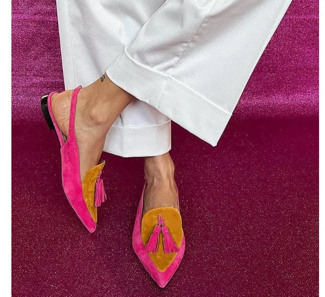 Women's Color-Block Square Heel Sandals