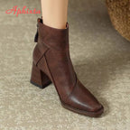 Women's Square-Toe Ankle Boots