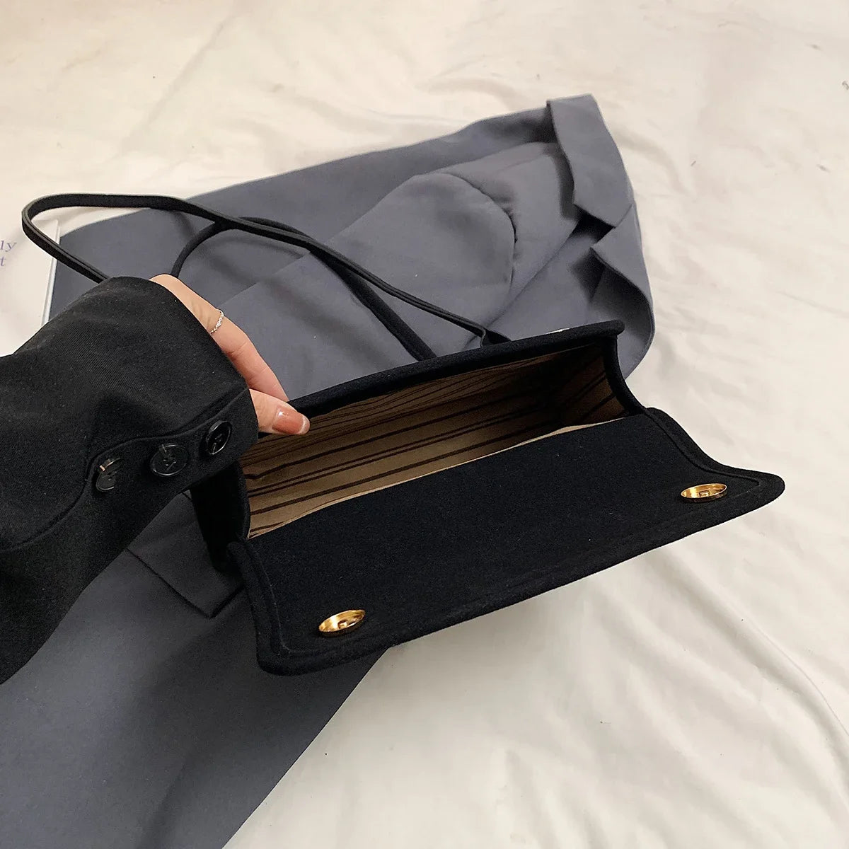 Women's Y2K Retro PU Leather Tote Bag - Casual Shoulder Handbag