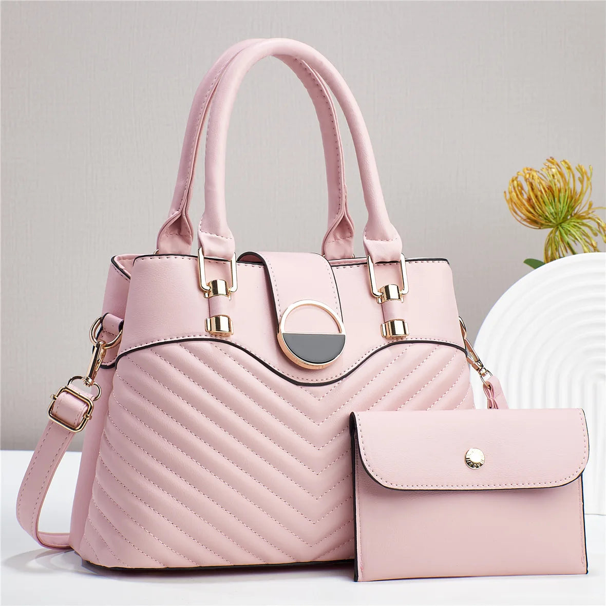Women's Leather Tote Bag - Large Capacity Fashion Handbag