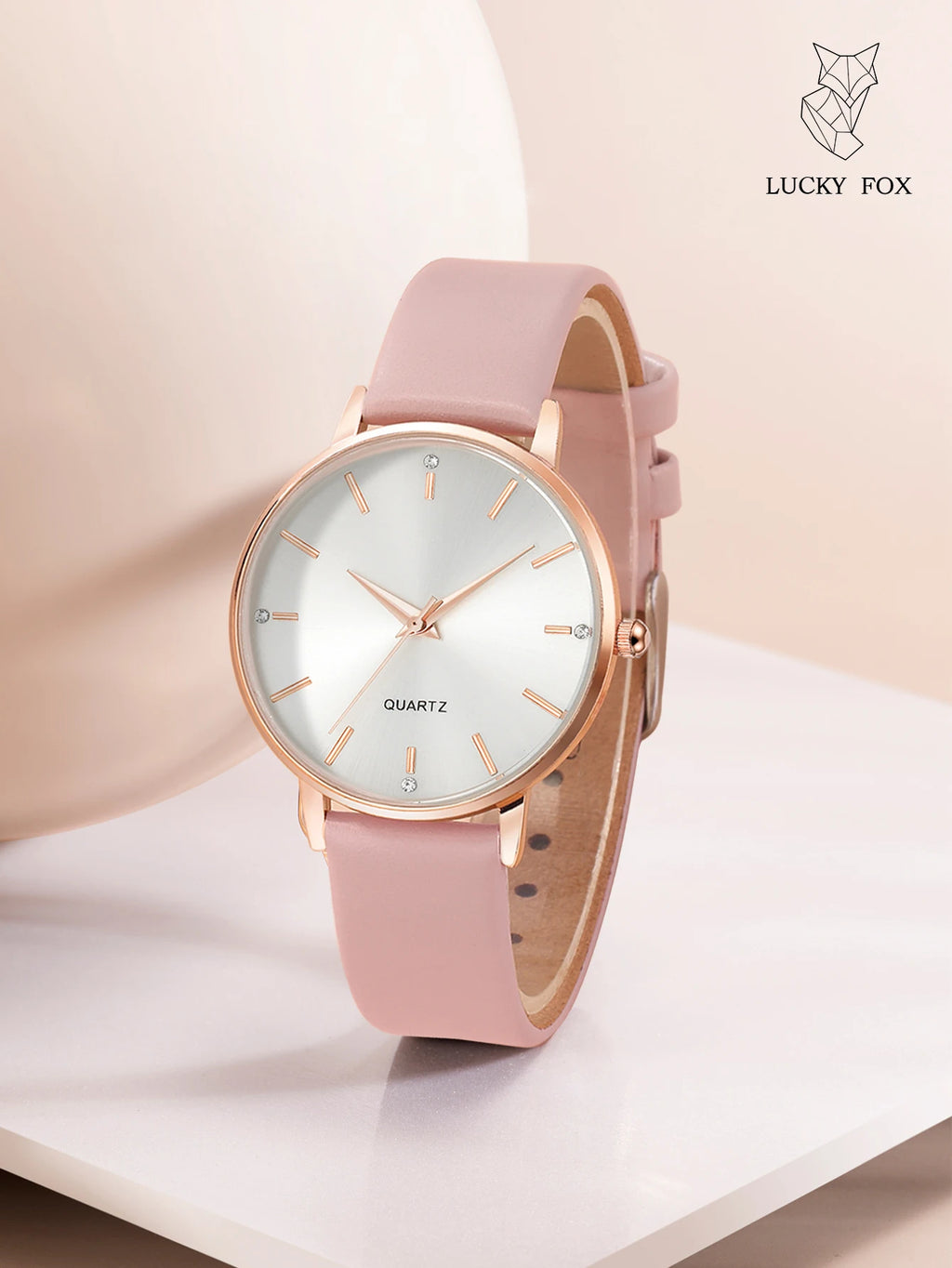 Women's Luxury Quartz Watch - Leather Band, Minimalist Dial