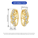 Sterling Silver 18K Gold Hoop Earrings